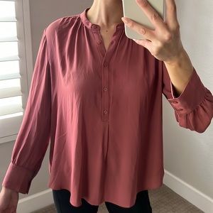 Ann Taylor womens long sleeve blouse